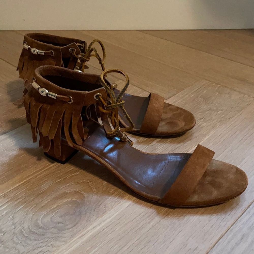 Gucci suede sandals, size 7 1/2